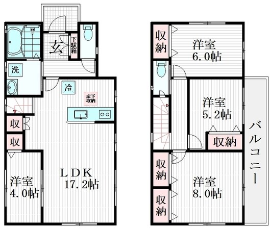 セントラルパークS邸 2号棟の物件間取画像